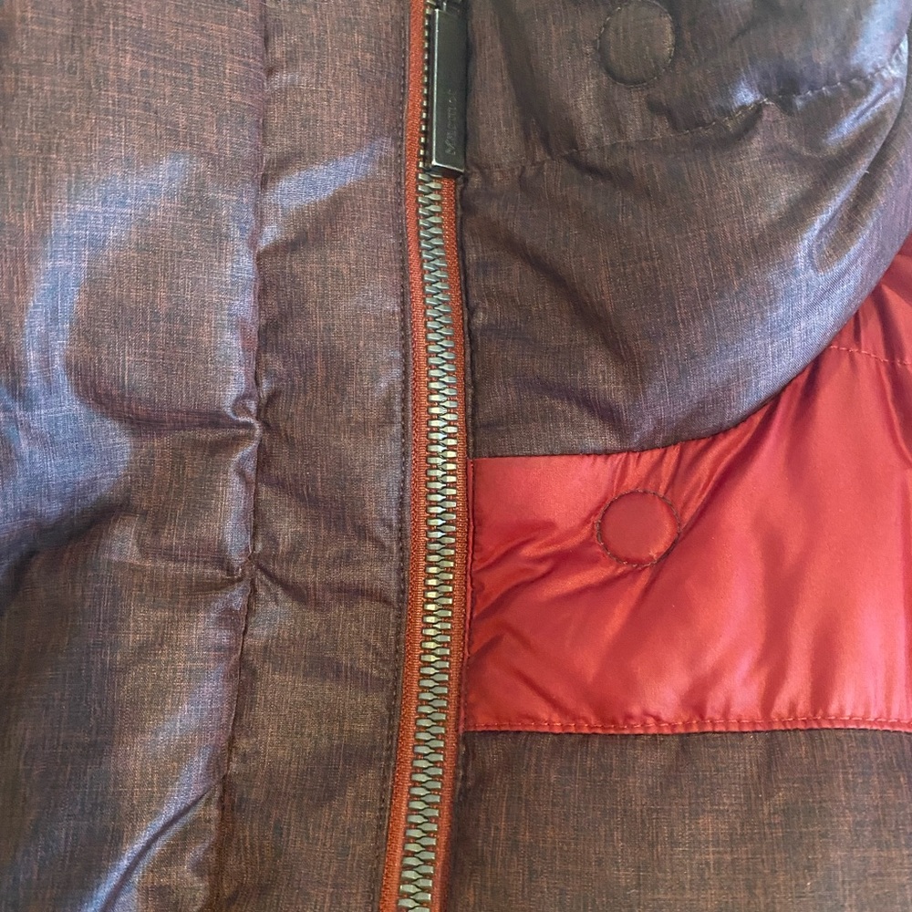 Marmot two tone color block long down coat - Picture 3 of 7